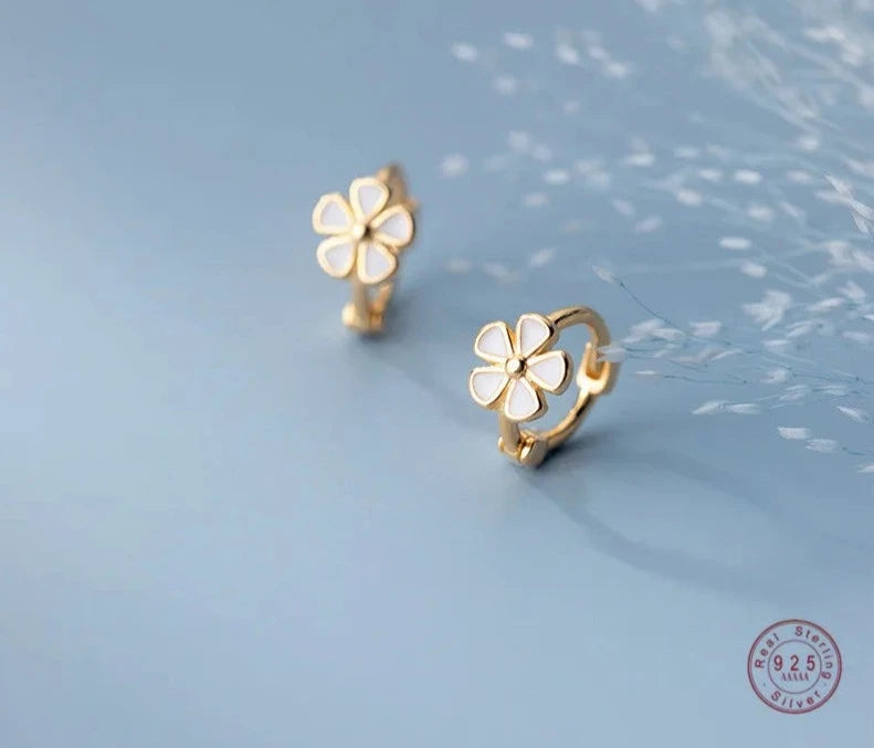Blossoming Beauty: Sweet Flower Hoop Earrings - Perfect Birthday Jewelry Gift for Girls, Teens, and Women! - Kids Jewellery Shop