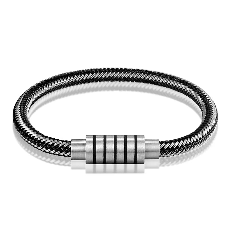 Fashionable Stainless Steel Genuine Leather Bracelets for Boys! - Kids Jewellery Shop