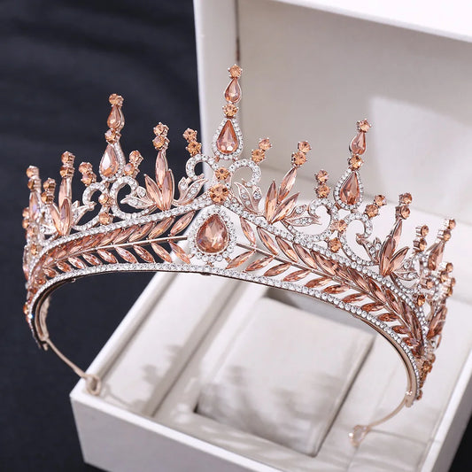 Elevate Your Elegance: Baroque Luxury Crystal Tiaras Headpiece! - Kids Jewellery Shop