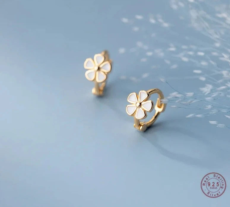 Blossoming Beauty: Sweet Flower Hoop Earrings - Perfect Birthday Jewelry Gift for Girls, Teens, and Women! - Kids Jewellery Shop