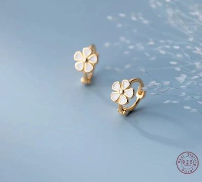 Blossoming Beauty: Sweet Flower Hoop Earrings - Perfect Birthday Jewelry Gift for Girls, Teens, and Women! - Kids Jewellery Shop