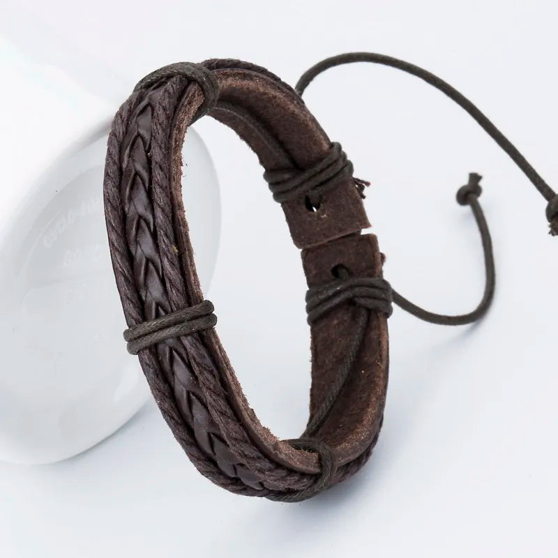 Handcrafted Elegance: Artisanal Woven Leather Bracelets for Boys! - Kids Jewellery Shop
