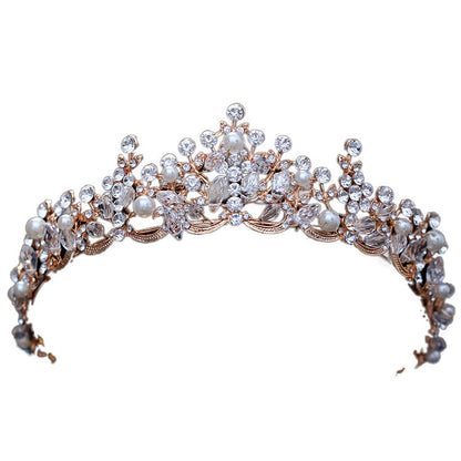 Luxury Crystal Pearl Tiara - Pageant, Prom, Bridesmaid Marvel for Special Occasions - Exquisite Hair Accessories! - Kids Jewellery Shop