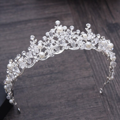 Luxury Crystal Pearl Tiara - Pageant, Prom, Bridesmaid Marvel for Special Occasions - Exquisite Hair Accessories! - Kids Jewellery Shop