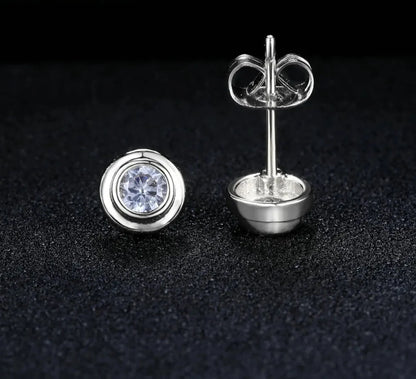 Timeless Elegance: Cubic Zirconia Stud Earrings in Rose Gold, Gold, and Silver - Fashionable Jewelry Gift for Her! - Kids Jewellery Shop