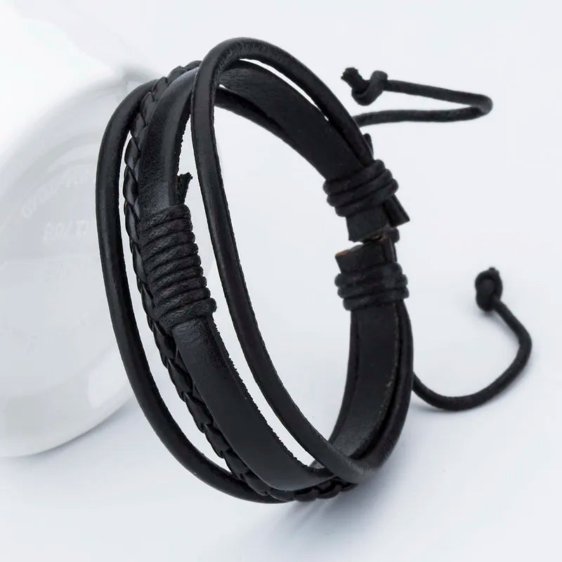 Handcrafted Elegance: Artisanal Woven Leather Bracelets for Boys! - Kids Jewellery Shop