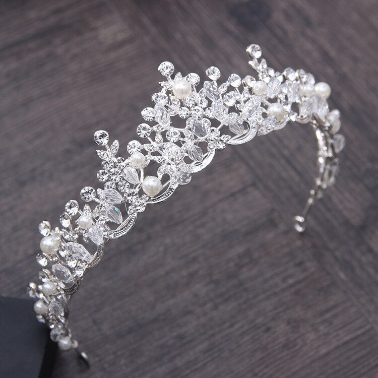 Luxury Crystal Pearl Tiara - Pageant, Prom, Bridesmaid Marvel for Special Occasions - Exquisite Hair Accessories! - Kids Jewellery Shop