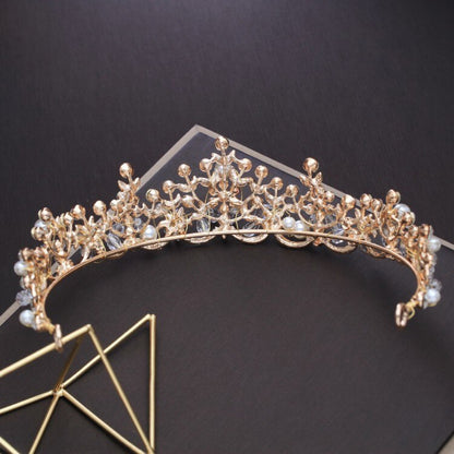 Luxury Crystal Pearl Tiara - Pageant, Prom, Bridesmaid Marvel for Special Occasions - Exquisite Hair Accessories! - Kids Jewellery Shop