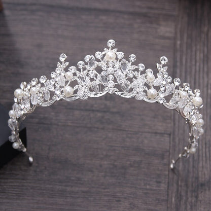 Luxury Crystal Pearl Tiara - Pageant, Prom, Bridesmaid Marvel for Special Occasions - Exquisite Hair Accessories! - Kids Jewellery Shop