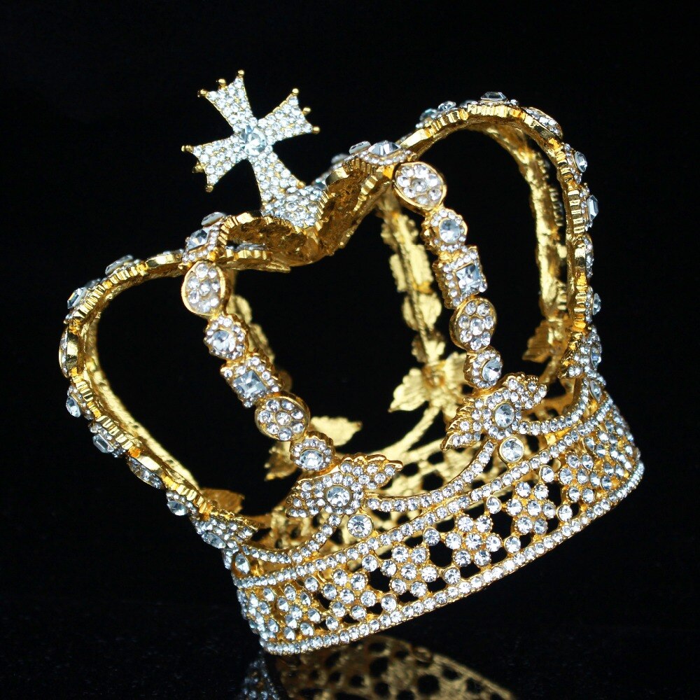 Vintage Royalty Unleashed: Crystal Crowns for Boys and Girls - Unisex Regal Touch in Hair Jewelry Accessories! - Kids Jewellery Shop