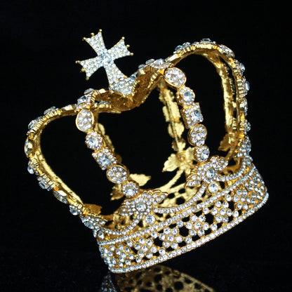 Vintage Royalty Unleashed: Crystal Crowns for Boys and Girls - Unisex Regal Touch in Hair Jewelry Accessories! - Kids Jewellery Shop