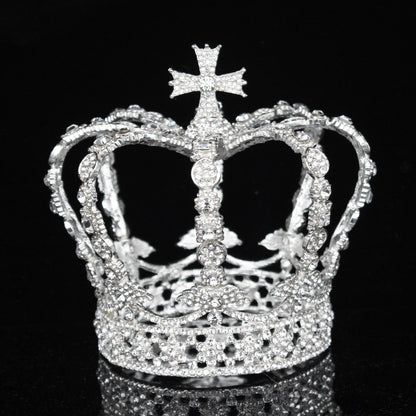 Vintage Royalty Unleashed: Crystal Crowns for Boys and Girls - Unisex Regal Touch in Hair Jewelry Accessories! - Kids Jewellery Shop