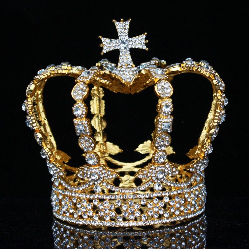 Vintage Royalty Unleashed: Crystal Crowns for Boys and Girls - Unisex Regal Touch in Hair Jewelry Accessories! - Kids Jewellery Shop