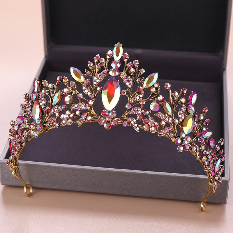 Baroque Opulence: Luxury Crystal Tiaras Pageant Diadems - Headbands that Redefine Elegance in Hair Accessories! - Kids Jewellery Shop