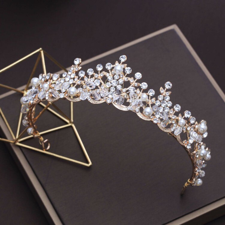 Luxury Crystal Pearl Tiara - Pageant, Prom, Bridesmaid Marvel for Special Occasions - Exquisite Hair Accessories! - Kids Jewellery Shop