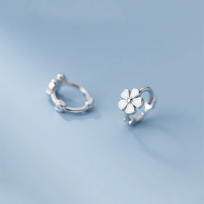 Blossoming Beauty: Sweet Flower Hoop Earrings - Perfect Birthday Jewelry Gift for Girls, Teens, and Women! - Kids Jewellery Shop