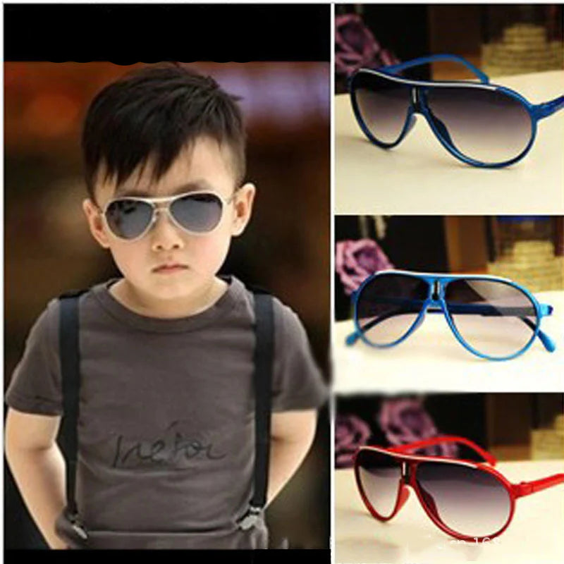 Fashionable Pilot-Style Acrylic Sunglasses for Boys | Trendy Kids Aviator Shades for Outdoor Wear!