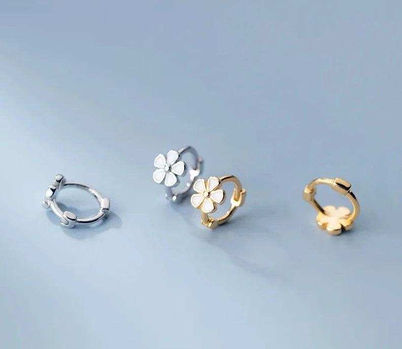 Blossoming Beauty: Sweet Flower Hoop Earrings - Perfect Birthday Jewelry Gift for Girls, Teens, and Women! - Kids Jewellery Shop