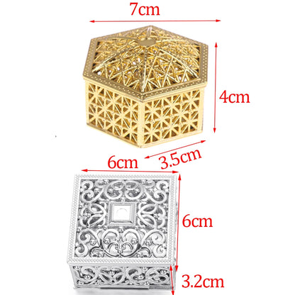 Vintage Retro Hollow Jewellery Storage Box | Transparent Trinket Organiser | Treasure Box Gift & Party Favour Box!