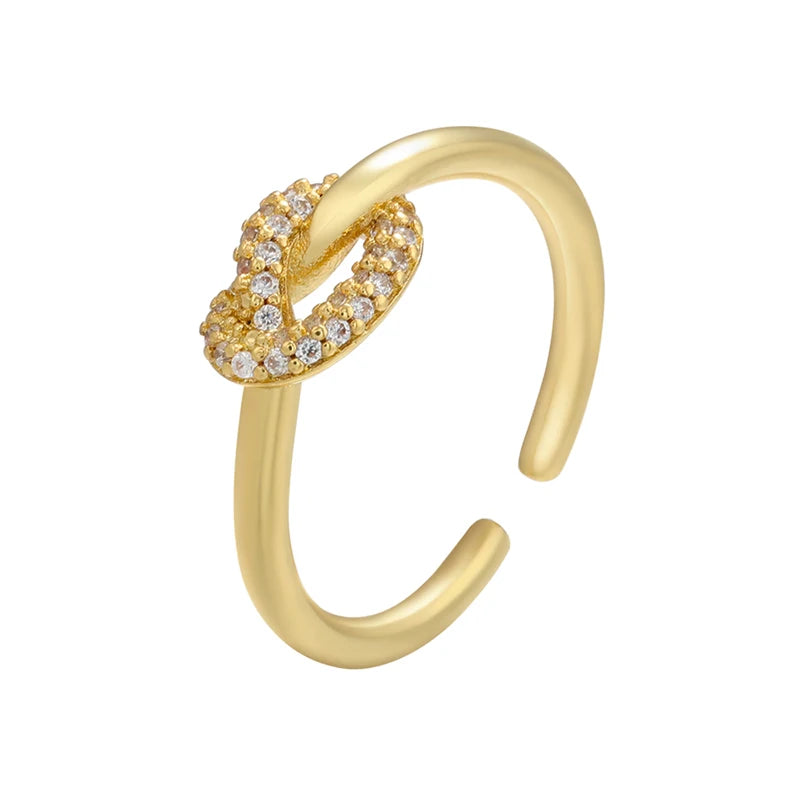 Open Adjustable Zircon Ring for Girls & Teens – Simple Fashion Jewellery | Sparkling CZ Kids Ring!