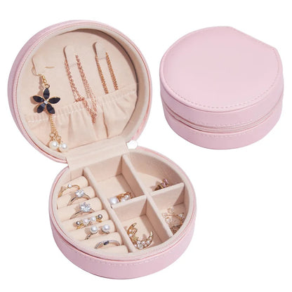 Personalised Jewellery Box for Girls | Custom Travel Jewellery Case | PU Leather Organiser | Bridesmaid, Birthday & Christmas Gift.