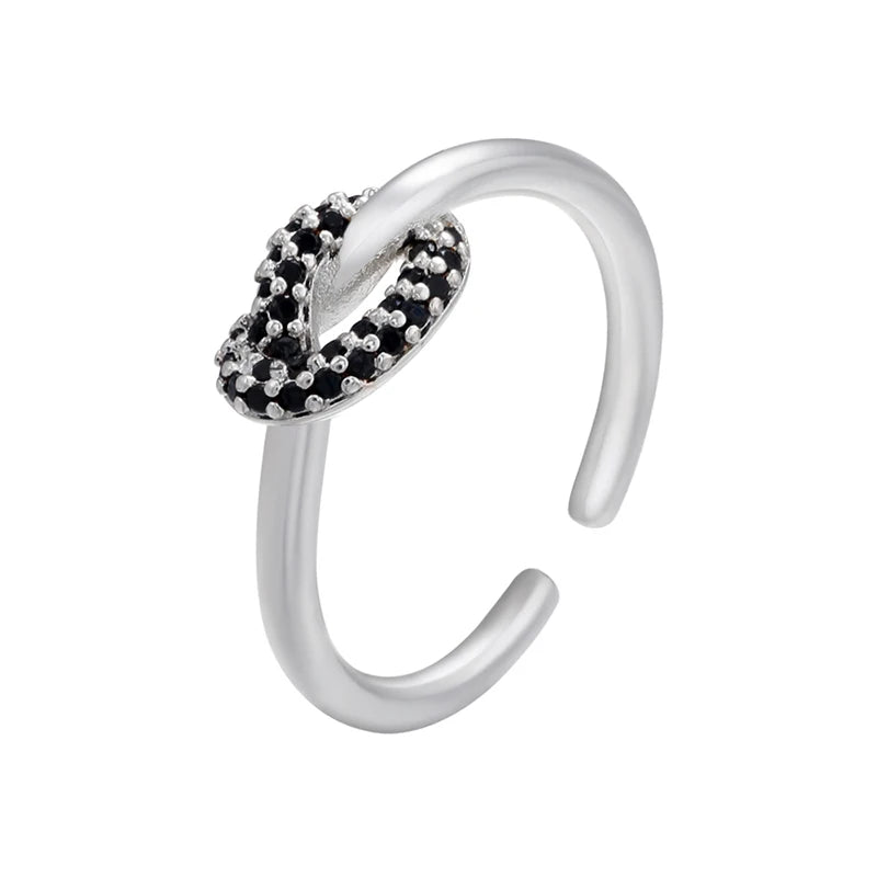 Open Adjustable Zircon Ring for Girls & Teens – Simple Fashion Jewellery | Sparkling CZ Kids Ring!