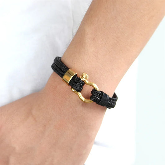 Fashionable Stainless Steel Genuine Leather Bracelets for Boys! - Kids Jewellery Shop