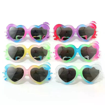 Girls Heart Shaped Sunglasses | Kids Beach, Travel & Outdoor Play Sun Shades!
