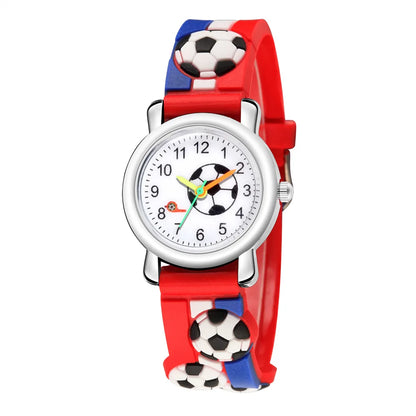 Football Sports Watch for Kids ⚽ | Boys & Girls Wristwatch ⌚ | Stylish Timepiece Gift for Children 🎁