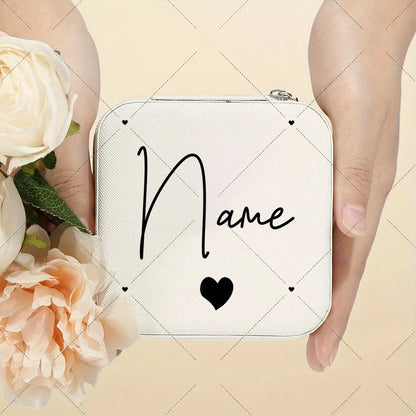 Personalised Name Travel Jewellery Box | Custom Jewellery Case Organiser for Girls | Portable Jewellery Storage Birthday Gift!