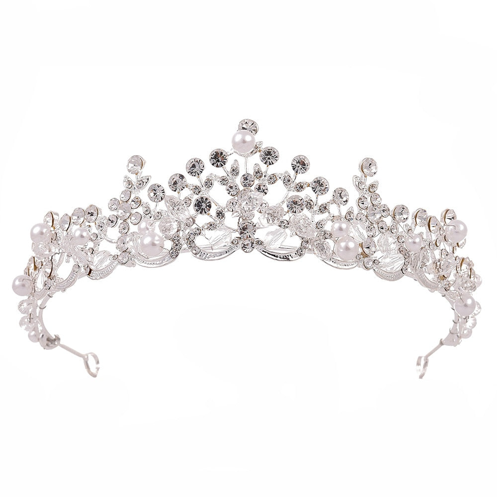 Luxury Crystal Pearl Tiara - Pageant, Prom, Bridesmaid Marvel for Special Occasions - Exquisite Hair Accessories! - Kids Jewellery Shop