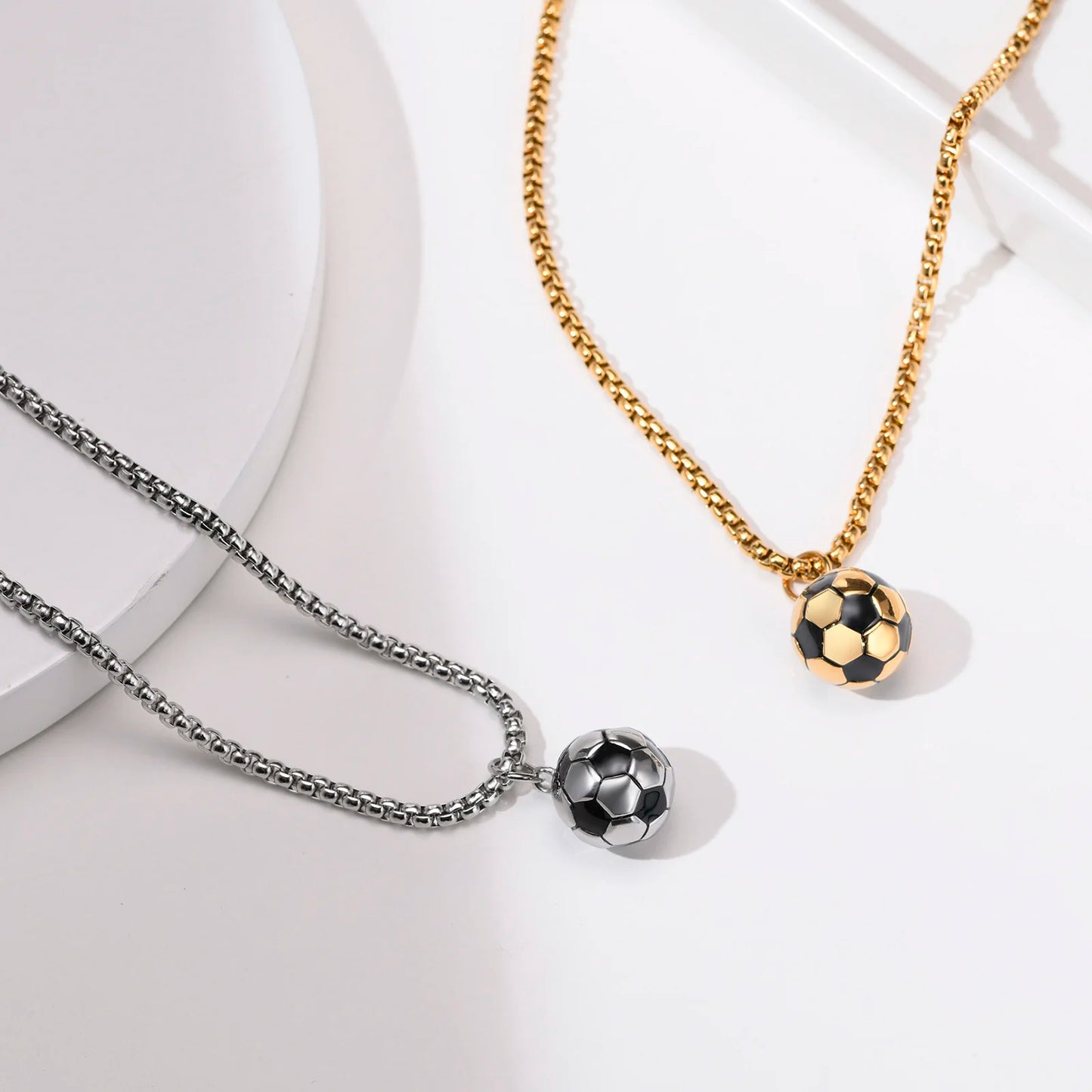 3D Football Pendant Necklaces! Perfect Gift for Sports Lovers, Boys, and Girls!