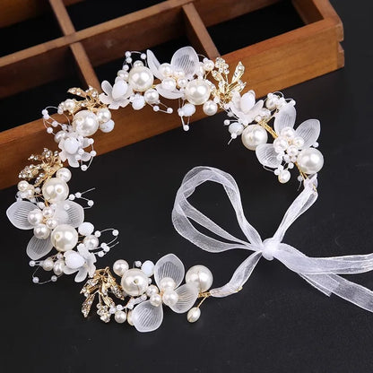 Elegant Girls' Headbands - Perfect for Confirmation, Baptism, Flower Girls, Bridesmaids - A Timeless Headdress of Sophisticated Beauty"