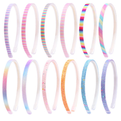 Glitter Headbands with Teeth – Colourful Sparkle Hairbands for Girls & Women | Non-Slip Fashion Hair Accessories!