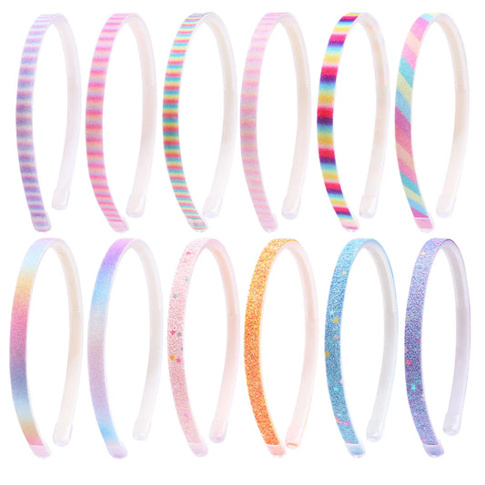 Glitter Headbands with Teeth – Colourful Sparkle Hairbands for Girls & Women | Non-Slip Fashion Hair Accessories!