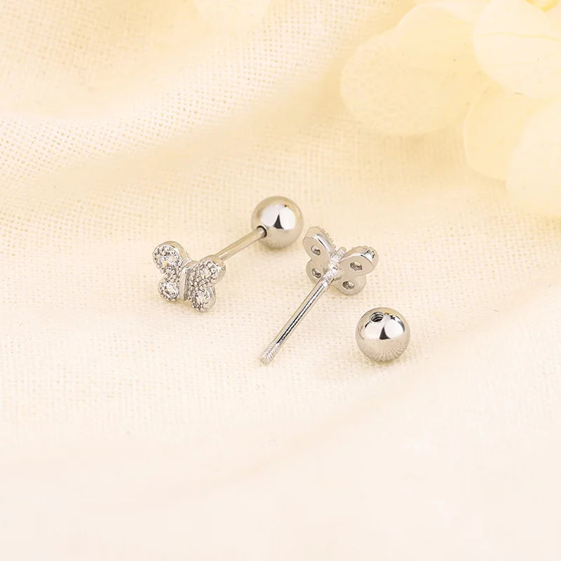 🦋 Cute Butterfly Stud Earrings for Girls. Elegant Jewellery Accessories | Dainty Gifts for Kids & Teens!