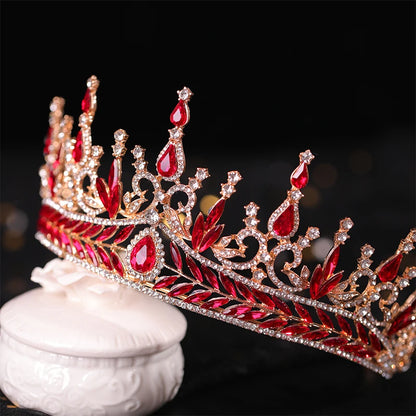 ✨ Luxury Rhinestone Crown – Tiara Headdress | Elegant Hair Ornament for Proms, Pageants & Special Occasions 💍💙