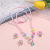 Load image into Gallery viewer, Enchanting Rainbows: 5pcs Multi-Coloured Pearl Beads Jewelry Sets for Girls - Perfect for Kids&#39; Birthday Parties and Unforgettable Gifts!