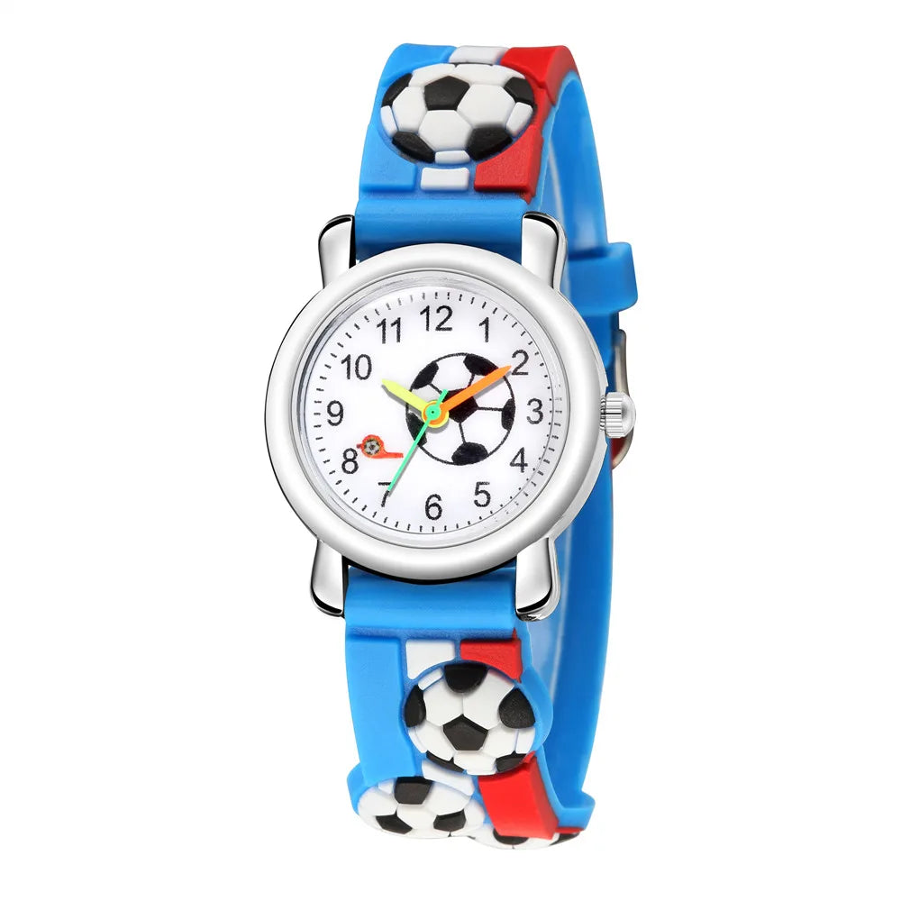 Football Sports Watch for Kids ⚽ | Boys & Girls Wristwatch ⌚ | Stylish Timepiece Gift for Children 🎁