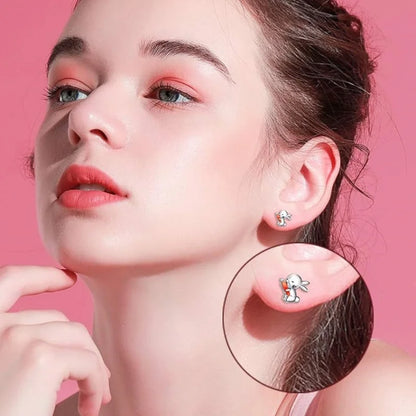 925 Sterling Silver Stud Earrings for Women – Fine Jewelry, Lightweight 2.4g | Elegant Everyday Sparkle