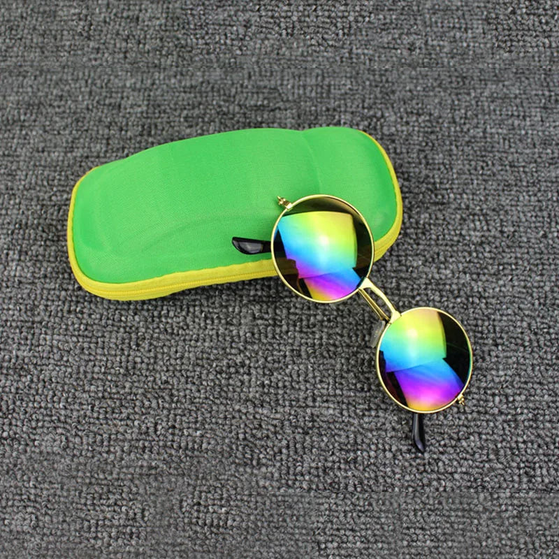 Cute Round Frame Kids Sunglasses – Boys & Girls Anti-UV Glasses for Outdoor Travel, Beach & Fashion Accessories (Ages 1-6 Years)!