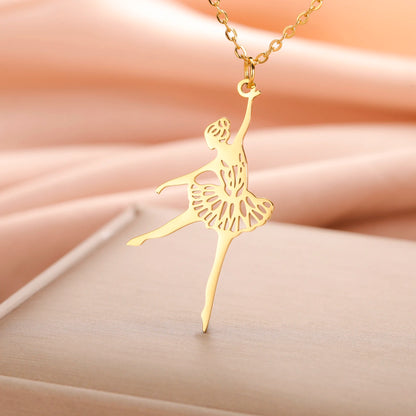 Ballet Dance Recital Gift Necklace – Stainless Steel Ballerina Pendant for Daughters & Granddaughters | Teen Girls Jewellery!