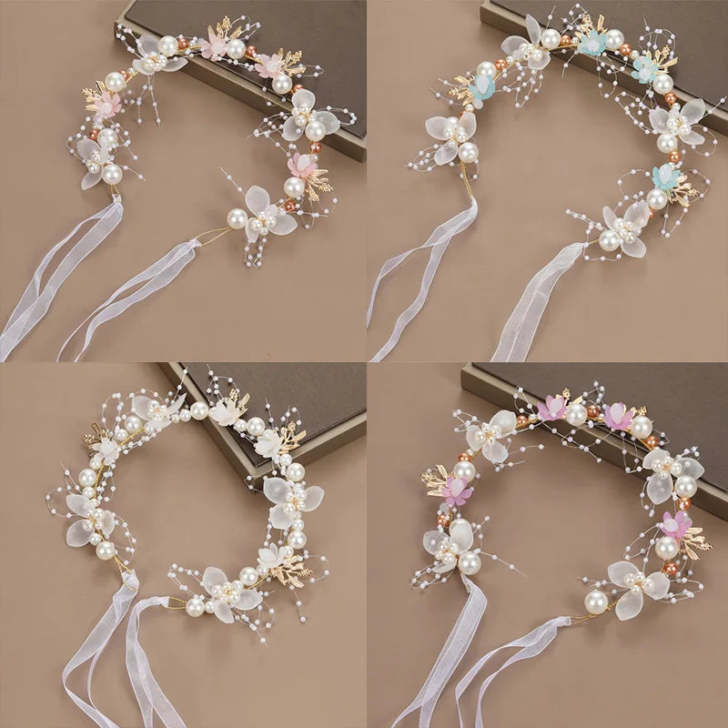 Elegant Girls' Headbands - Perfect for Confirmation, Baptism, Flower Girls, Bridesmaids - A Timeless Headdress of Sophisticated Beauty"