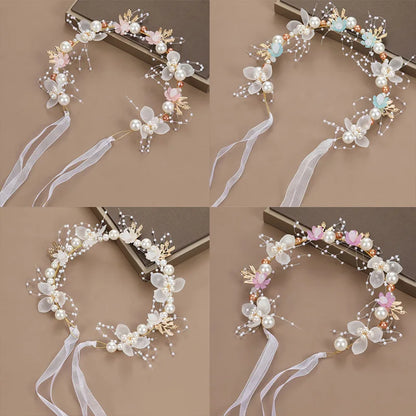 Elegant Girls' Headbands - Perfect for Confirmation, Baptism, Flower Girls, Bridesmaids - A Timeless Headdress of Sophisticated Beauty"