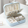 Elegant Travel Companion: New PU Leather Jewelry Organizer for Earrings, Necklaces, Bracelets, and Rings
