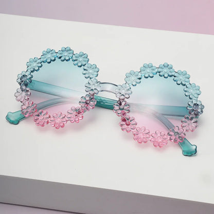 UV400 Petal Sunglasses for Kids – Comfortable Baby & Toddler Protective Eyewear, Cute Round Frame Outdoor Shades!