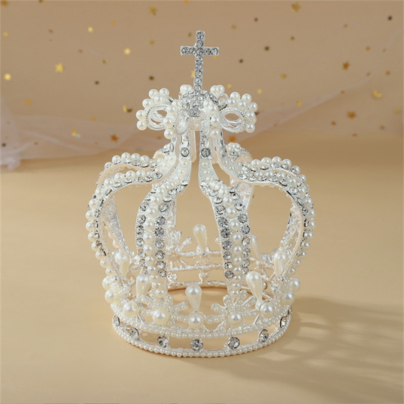 Vintage Royalty Unleashed: Crystal Crowns for Boys and Girls - Unisex Regal Touch in Hair Jewelry Accessories! - Kids Jewellery Shop