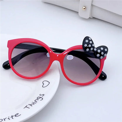 Girls Cat Eye Sunglasses with Bowknot | Kids UV400 Gradient Sun Glasses | Cute Fashion Eyewear for Children!