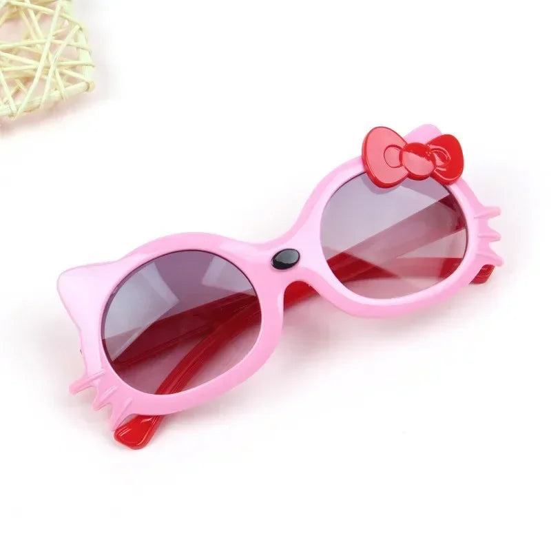 Girls’ Cat Eye UV400 Sunglasses – Cute Cat-Shaped Summer Eyewear for Kids | Outdoor Sun Protection Shades for Girls!