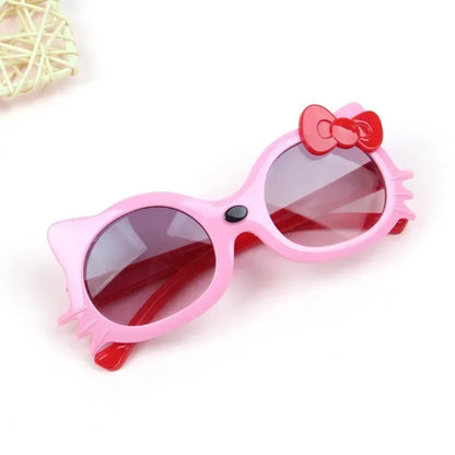 Girls’ Cat Eye UV400 Sunglasses – Cute Cat-Shaped Summer Eyewear for Kids | Outdoor Sun Protection Shades for Girls!